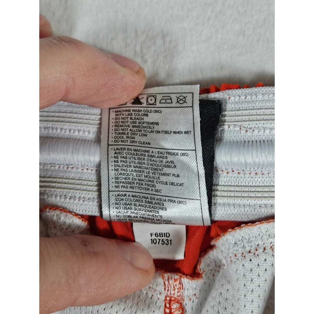 Nike‎ Team Dri-FIT Athletic Shorts Orange Mesh Lined Women Small 107531